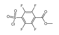 methyl 4-chlorosulphonyl-2,3,5,6-tetrafluorobenzoate结构式