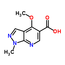 4-Methoxy-1-methyl-1H-pyrazolo[3,4-b]pyridine-5-carboxylic acid Structure