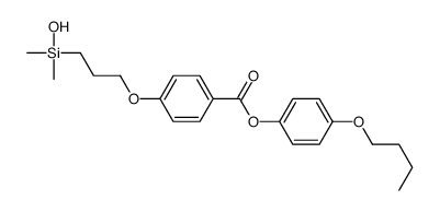 (4-butoxyphenyl) 4-[3-[hydroxy(dimethyl)silyl]propoxy]benzoate结构式