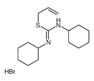 prop-2-enyl N,N'-dicyclohexylcarbamimidothioate,hydrobromide Structure