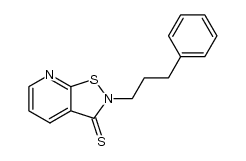 2-(3-phenylpropyl)isothiazolo[5,4-b]pyridine-3(2H)-thione Structure