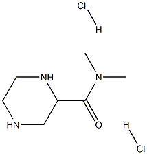 N,N-二甲基哌嗪-2-甲酰胺二盐酸盐结构式