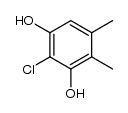 2-chloro-4,5-dimethyl-resorcinol Structure