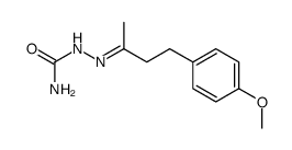 4-(4-methoxy-phenyl)-butan-2-one semicarbazone Structure