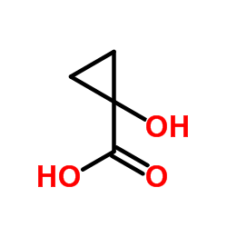1-Hydroxycyclopropanecarboxylic acid Structure