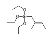 triethoxy(2-methylbut-2-enyl)silane结构式