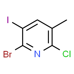 2-Bromo-6-chloro-3-iodo-5-methylpyridine Structure