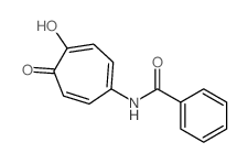 Benzamide, N-(4-hydroxy-5-oxo-1,3,6-cycloheptatrien-1-yl)- (8CI) Structure