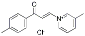 N-[(1E)-3-(4-Methylphenyl)-3-oxoprop-1-en-1-yl]-3-picolinium chloride结构式