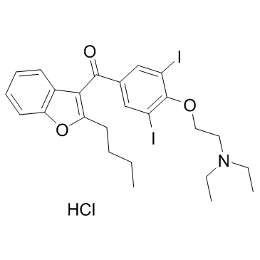 Amiodarone HCl Structure