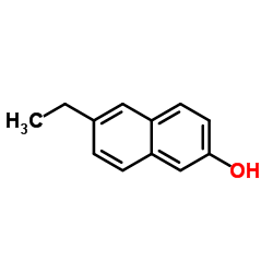 6-乙基-2-萘酚结构式