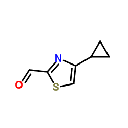 2-Thiazolecarboxaldehyde, 4-cyclopropyl- (9CI) structure