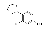 4-cyclopentylbenzene-1,3-diol Structure