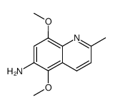 5,8-dimethoxy-2-methyl-quinolin-6-ylamine Structure
