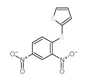 Thiophene,2-[(2,4-dinitrophenyl)thio]- Structure