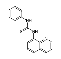 1-phenyl-3-(quinolin-8-yl)thiourea结构式