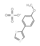 4-(4-methoxyphenyl)-1,3-dithiol-1-ium,perchlorate结构式