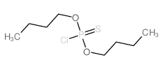 Phosphorochloridothioicacid, O,O-dibutyl ester Structure