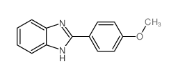 2-(4-甲氧基苯基)-1H-苯并咪唑结构式