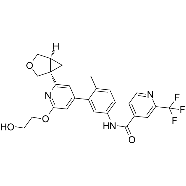 Pan-RAF kinase inhibitor 1结构式