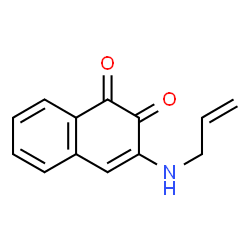 1,2-Naphthalenedione, 3-(2-propenylamino)- (9CI) structure