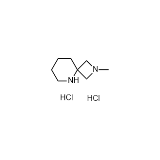 2-甲基-2,5-二氮螺环[3.5]壬烷二盐酸盐结构式