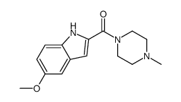(5-methoxy-1H-indol-2-yl)-(4-methylpiperazin-1-yl)methanone结构式