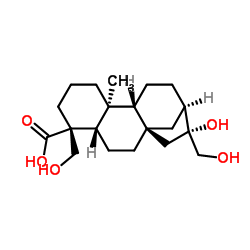 ENT-16A,17,19-三羟基贝壳杉烷-18-羧酸结构式