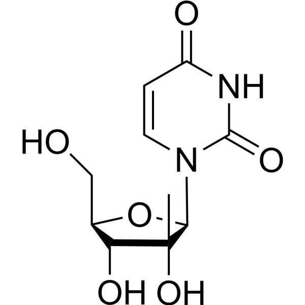 2'-C-Methyluridine structure