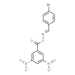 4-bromobenzaldehyde O-(3,5-dinitrobenzoyl)oxime Structure