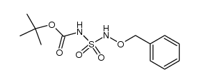 benzyl N-(tert-butyloxycarbonyl)sulfamoylhydroxamate Structure