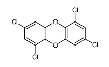 1,3,6,8-四氯二苯并-对-二恶英结构式