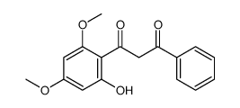 1-(2-hydroxy-4,6-dimethoxyphenyl)-3-phenylpropane-1,3-dione结构式