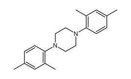 1,4-bis-(2,4-dimethyl-phenyl)-piperazine结构式