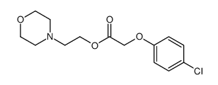 2-morpholin-4-ylethyl 2-(4-chlorophenoxy)acetate Structure