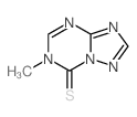 3-methyl-1,3,5,7,9-pentazabicyclo[4.3.0]nona-4,6,8-triene-2-thione Structure