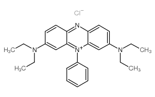 Phenazinium,3,7-bis(diethylamino)-5-phenyl-, chloride (1:1) Structure