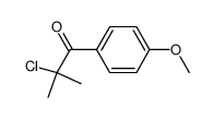 2-Chloro-1-(4-methoxyphenyl)-2-methyl-1-propanone Structure