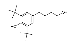 4-(3,5-di-tert-butyl-4-hydroxyphenyl)butanol Structure