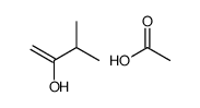 acetic acid,3-methylbut-1-en-2-ol结构式