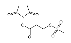 N-琥珀酰亚胺基氧基羰基乙基甲烷硫代磺酸盐结构式