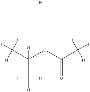 Acetic acid,1-methylethyl ester,conjugate monoacid (9CI)结构式
