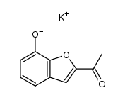 2-acetyl-7-hydroxybenzo[b]furan potassium salt Structure