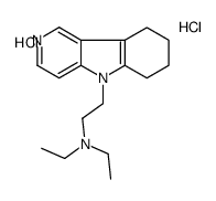 N,N-diethyl-2-(6,7,8,9-tetrahydropyrido[4,3-b]indol-5-yl)ethanamine,dihydrochloride结构式
