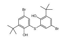 4-bromo-2-(5-bromo-3-tert-butyl-2-hydroxyphenyl)sulfanyl-6-tert-butylphenol Structure