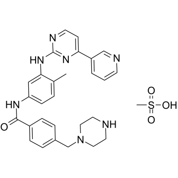 N-Desmethyl imatinib mesylate Structure