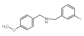 (3-氟-苄基)-(4-甲氧基-苄基)-胺结构式