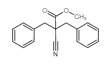 2-苄基-2-氰基-3-苯丙酸甲酯结构式