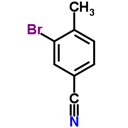3-溴-4-甲基苯甲腈结构式