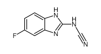 (5-fluoro-1(3)H-benzoimidazol-2-yl)-cyanamide Structure